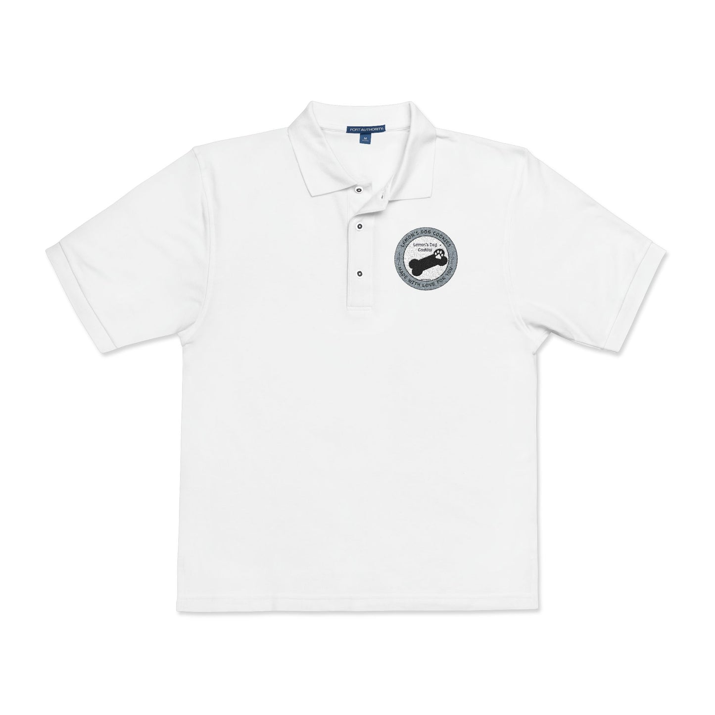 Embroidered Polo Shirt - Lemons Dog Cookies Logo