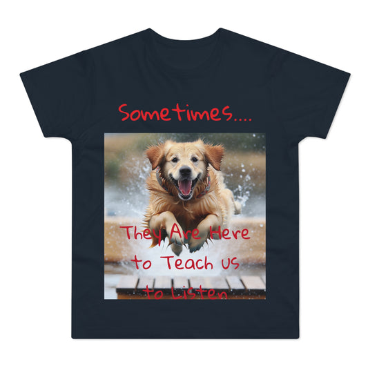 Golden Retriever Dock Diving T-Shirt, Dog Lover Shirt, Pet Owner Tee, Animal Graphic Top, Summer Puppy Beach Apparel